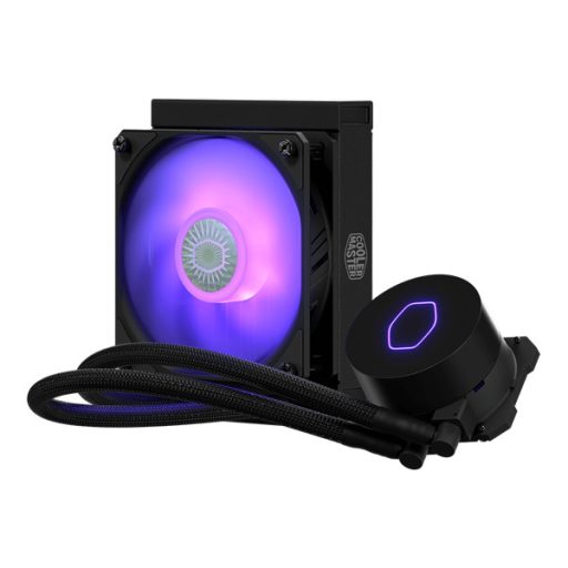 COOLER MASTER CPU hűtő MASTERLIQUID ML120L V2 RGB (vízhűtés), LGA1700 támogatással, fekete