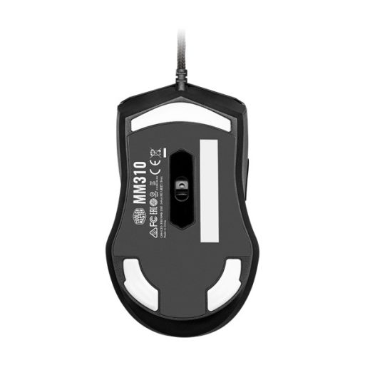 COOLER MASTER Vezetékes Egér MM310 Gaming, Optikai, 6 gombos, 12000dpi, RGB világítás, Ultrakönnyű, Fekete