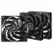 ARCTIC COOLING Rendszerhűtő Ventilátor P12 Slim PWM PST Fekete, 12cm (3-PACK)