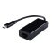 GEMBIRD Adapter, USB-C - RJ-45, M/F, 0,15m, fekete