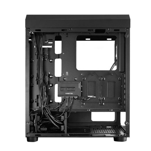 CHIEFTEC Ház Gaming Scorpion 4, ATX, 4x120mm RGB ventilátor, RGB vezérlő, Tápegység nélkül, Edzett Üveg, Fekete