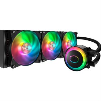   COOLER MASTER CPU hűtő MASTERLIQUID ML360 MIRROR TR4 EDITION (vízhűtés), AMD TR4 támogatással, fekete