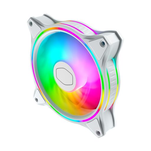 COOLER MASTER Rendszerhűtő Ventilátor MASTERFAN MF120 HALO 3IN1 WHITE EDITION, Gen2 RGB, fehér, 3db/csomag