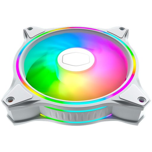 COOLER MASTER Rendszerhűtő Ventilátor MASTERFAN MF120 HALO 3IN1 WHITE EDITION, Gen2 RGB, fehér, 3db/csomag