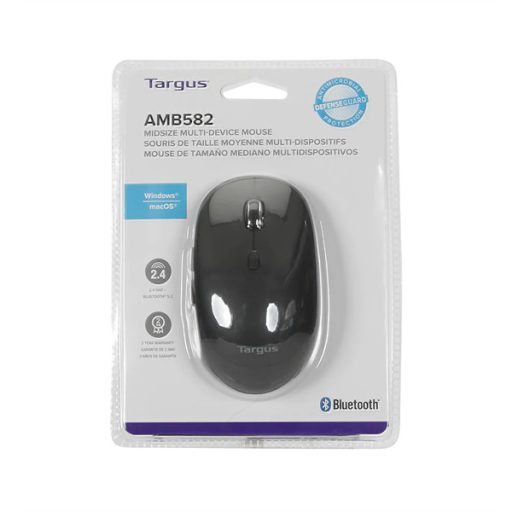 TARGUS Mice / Midsize Comfort Multi-Device Antimicrobial Wireless Mouse
