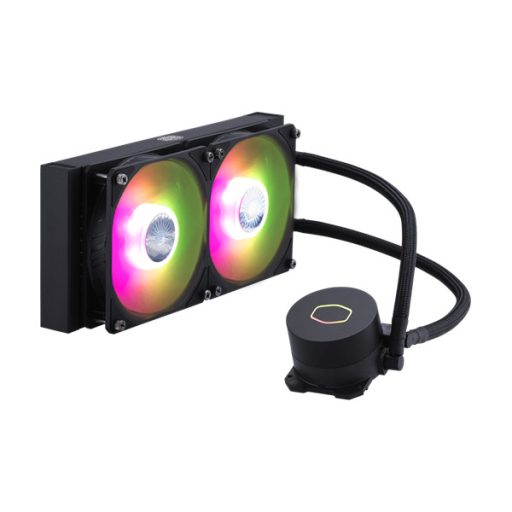 COOLER MASTER CPU hűtő MASTERLIQUID ML240L ARGB V2 (vízhűtés), LGA1700 támogatással, fekete