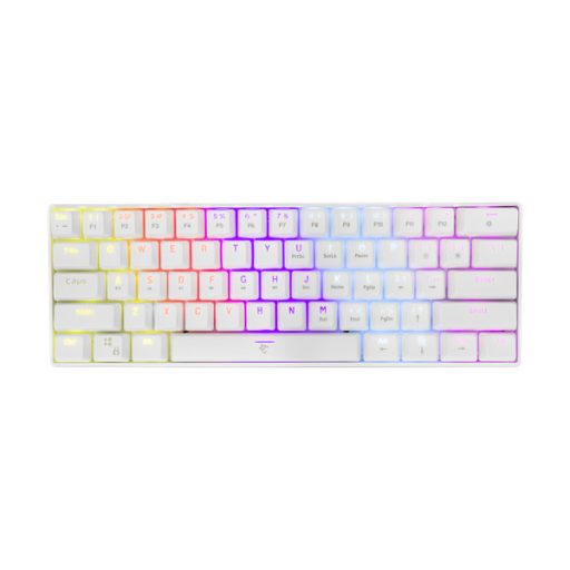 WHITE SHARK WS GK-2022W/BR-US SHINOBI Billentyűzet (fehér/szivárvány) (angol)
