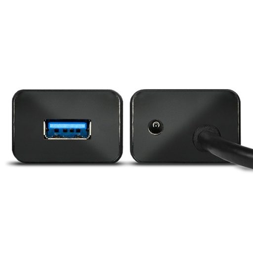 AXAGON HUE-SA7BP USB3.0 CHARGING HUB (Hétportos USB 3.0 hub gyors töltési támogatással. AC adapter a csomagban. Fekete)