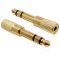 DELOCK Átalakító Stereo plug 6.35mm > Stereo jack 3.5mm 3 pin fém