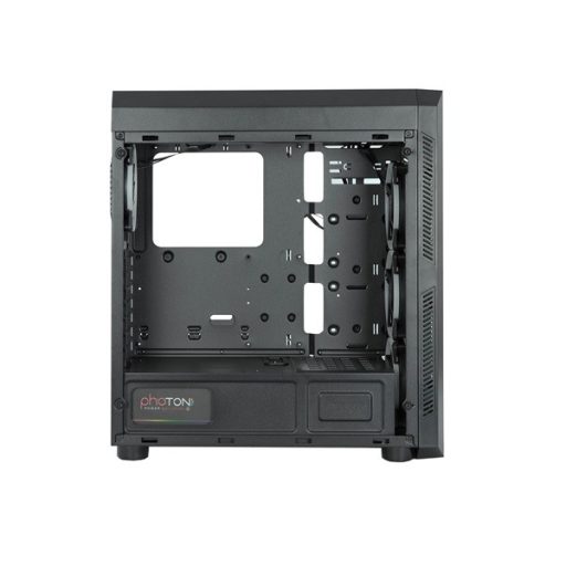 CHIEFTEC Ház Gaming Scorpion 2, ATX, 4x120mm RGB ventilátor, RGB vezérlő, Tápegység nélkül, Edzett Üveg, Fekete