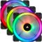 CORSAIR Rendszerhűtő Ventilátor, LL120 RGB + Lighting Node CORE Kontroller + HUB, 12cm, fekete, 3db/csomag