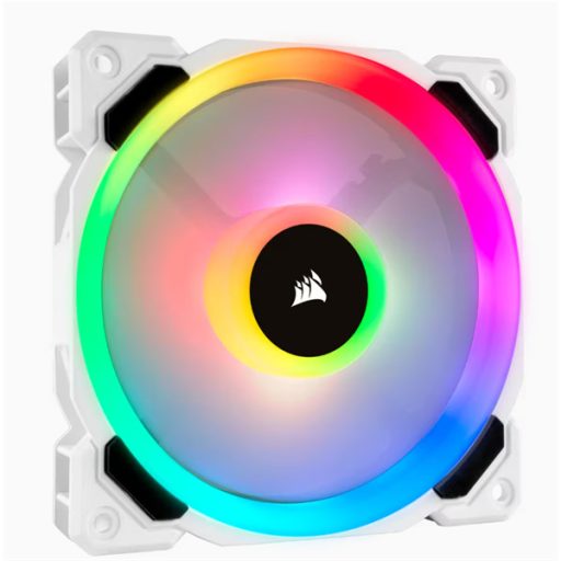 CORSAIR Rendszerhűtő Ventilátor, LL120 RGB + Lighting Node PRO Kontroller + HUB, 12cm, fehér, 3db/csomag