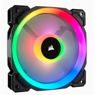   CORSAIR Rendszerhűtő Ventilátor, LL120 RGB LED, 12cm, fekete