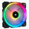 CORSAIR Rendszerhűtő Ventilátor, LL120 RGB LED, 12cm, fekete