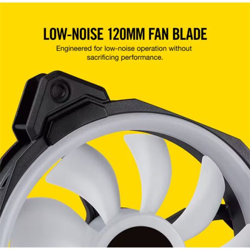 CORSAIR Rendszerhűtő Ventilátor, LL120 RGB LED, 12cm, fekete