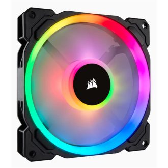 CORSAIR Rendszerhűtő Ventilátor, LL140 RGB, 14cm, fekete