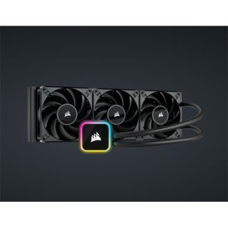   CORSAIR CPU hűtő iCUE H150i RGB ELITE (vízhűtés), 3 Ventilátoros, LGA1700 támogatással. fekete