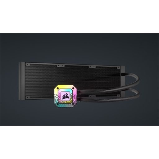 CORSAIR CPU hűtő iCUE H150i ELITE CAPELLIX XT (vízhűtés), 3 Ventilátoros, LGA1700 támogatással, fekete