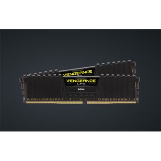   CORSAIR Memória VENGEANCE DDR4 16GB 3000MHz C16 LPX (Kit of 2), fekete