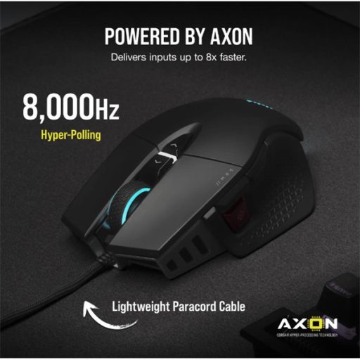CORSAIR Vezetékes Egér Gaming, M65 RGB ULTRA Tunable, 8 programozható gomb, RGB Világítás, 26000dpi, fekete