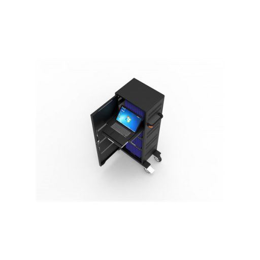 PORT DESIGNS Tablet Töltő/ Tároló Szekrény - 40 darab tablet + 1 darab notebook 17"-ig- CHARGING CABINET