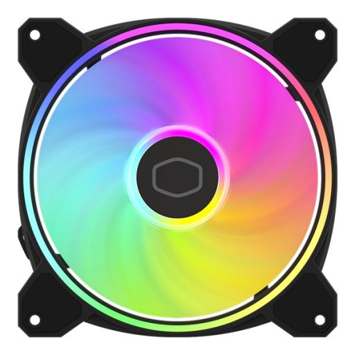 COOLER MASTER Rendszerhűtő Ventilátor MASTERFAN MF140 HALO2, ARGB Gen2, 14cm, fekete