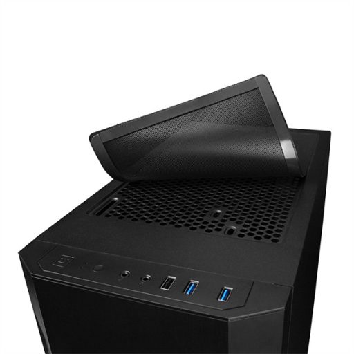 CHIEFTEC Ház Elox, ATX, 1x120mm ventilátor, Tápegység nélkül, Fekete