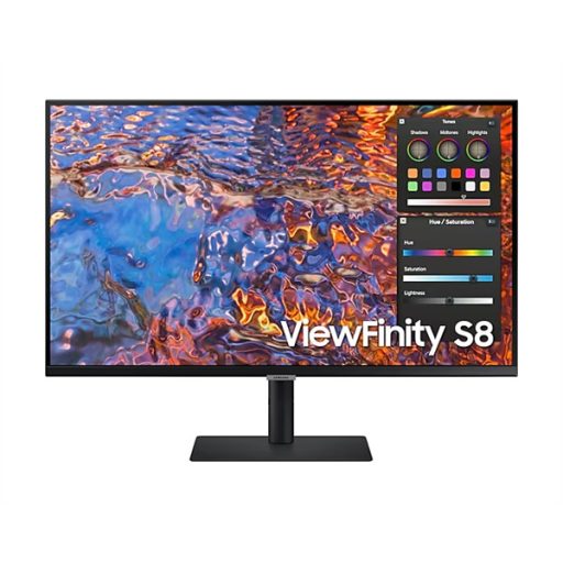 SAMSUNG IPS monitor 32" S80PB, 3840x2160, 16:9, 350cd/m2, 5ms, DisplayPort/HDMI/3xUSB/USB-C/LAN, Pivot
