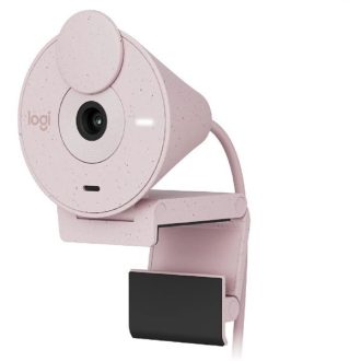   LOGITECH Webkamera - BRIO 300 HD 1080p Mikrofon USB-C, Rózsaszín