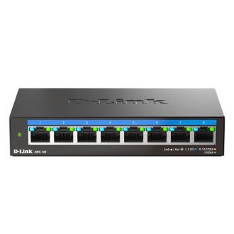   D-LINK Switch 8x2.5Gbps Multi-Gigabit Fémházas Asztali, DMS-108/E