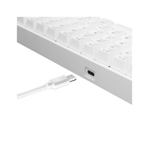 WHITE SHARK GK-2022W/BR-HU SHINOBI MAGYAR!! fehér mechanikus (barna switch) gamer billentyűzet