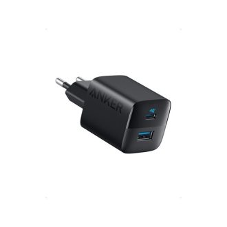   ANKER Hálózati Töltő, 323, 33W, USB-C, USB-A, EU, fekete -  A2331G11