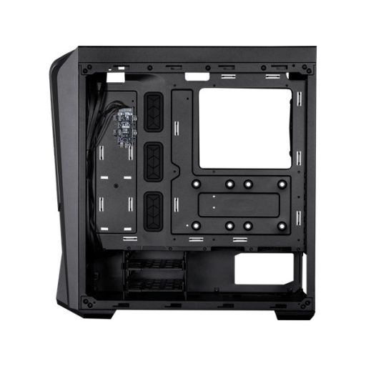 COOLER MASTER Ház, MASTERBOX 500, 2db Ventilátorral, Tápegység nélkül, Edzett üveg, fekete