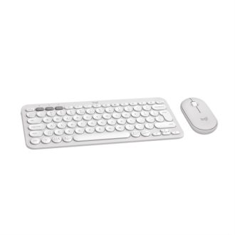   LOGITECH Billentyűzet + egér - Pebble 2 Vezeték Nélküli Combo Piszkosfehér, US