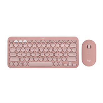   LOGITECH Billentyűzet + egér - Pebble 2 Vezeték Nélküli Combo Rózsaszín, US