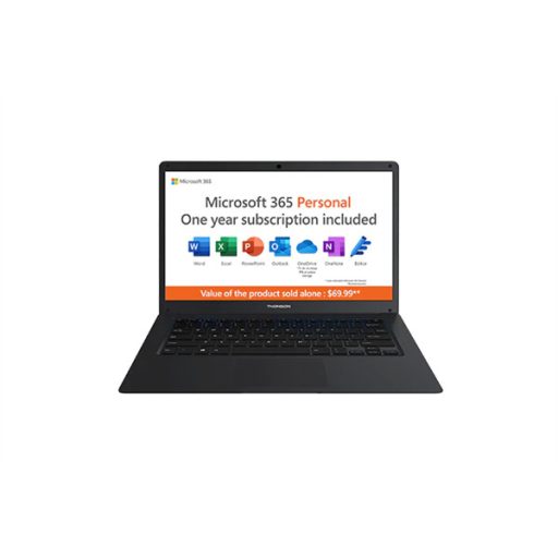 THOMSON NEO 14.1" HD, Intel® Celeron™ N4020, 4GB, 128GB SSD, Windows 11 HOME S+ MICROSOFT 365, Dark Grey