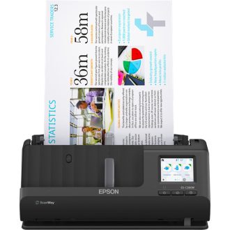   EPSON Docuscanner - WorkForce ES-C380W (A4, 600 DPI, 30 lap/perc, USB/WiFi/duplex)