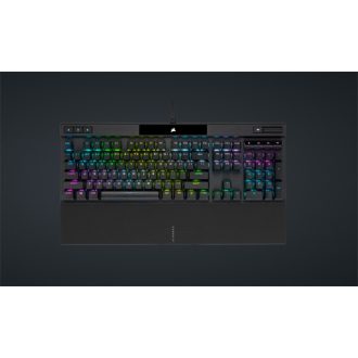   CORSAIR Vezetékes Billentyűzet Gaming, K70 RGB PRO, Mechanikus, CHERRY MX Red switch, Alumínium keret, US, szürke