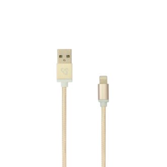   SBOX Kábel, CABLE USB A Male -> 8-pin iPh Male 1.5 m Gold - Blister