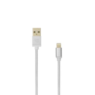   SBOX Kábel, CABLE USB A Male -> 8-pin iPh Male 1.5 m Silver - Blister