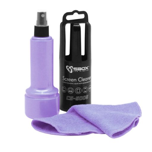 SBOX Tisztítószer szett, SCREEN CLEANER, Purple