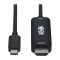 TRIPP LITE kábel, aktív,  USB-C - HDMI, 4K 60 Hz, HDR, HDCP 2.2, DP 1,2 Alt mód, fekete, M/M, 1,8m
