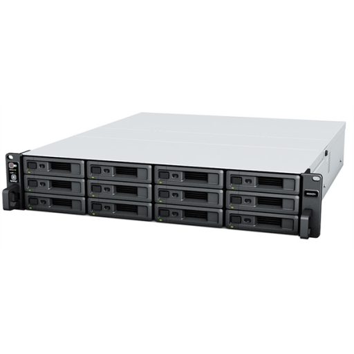SYNOLOGY NAS 12 fiókos RS2423RP+ AMD Ryzen V1780B 4x3,35GHz, 8GB DDR4 ECC, 2x1GbE, 2xUSB3.2Gen1