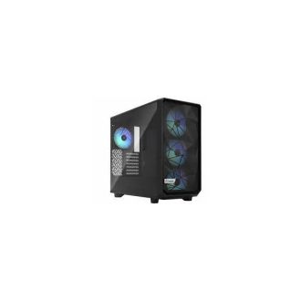   FRACTAL DESIGN Ház Midi ATX Meshify 2 Lite RGB TG Light Tint, Fekete Üvegfalú
