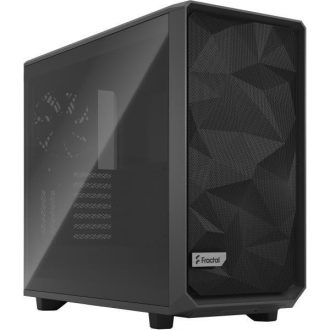   FRACTAL DESIGN Ház Midi ATX Meshify 2 TG Light Tint Tápegység nélkül, Fekete Üvegfalú