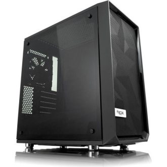   FRACTAL DESIGN Ház Midi ATX Meshify C Dark TG Tápegység nélkül, Fekete Üvegfalú