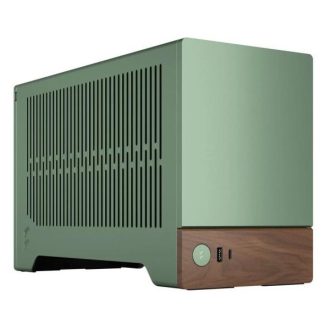   FRACTAL DESIGN Ház mITX Terra (PCI-E 4.0) Tápegység nélkül, Zöld