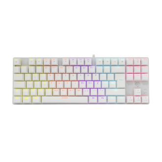   WHITE SHARK WS GK-2106W/R-US COMMANDOS fehér mechanikus angol (red switch) gamer billentyűzet