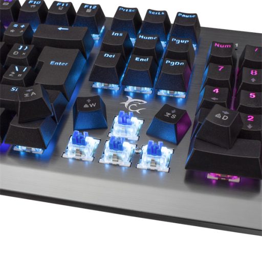 WHITE SHARK GK-1926 LEGIONNAIRE mechanikus fém (blue switch) gamer billentyűzet (angol)