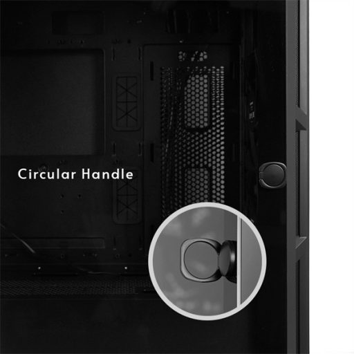CHIEFTEC Ház Gaming Apex, ATX, 4x120mm RGB ventilátor, RGB vezérlő, Tápegység nélkül, Edzett Üveg, Fekete